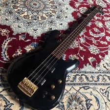 Guitare basse électrique japonaise vintage noire Ibanez RB824 1986