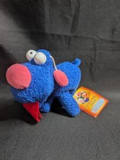 Retro Dustin & Friends Bean Toys Blue Dog Plush Stuffed Animal Red Tongue 5"