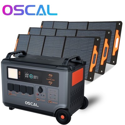 Blackview OSCAL PowerMax 6000W Portable Power Station 3600Wh 3x 200W Solar Panel