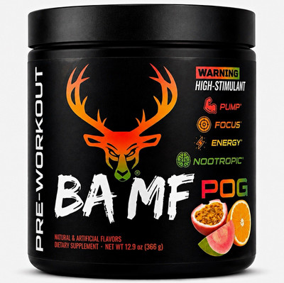 Bucked Up BAMF High-Stimulant Pre-Workout Powder POG 12.9 oz (366 g)