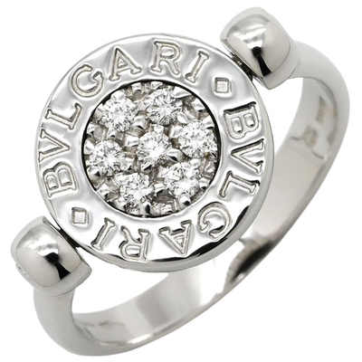 BVLGARI Bulgari Bulgari Flip Ring, White Gold, Diamond & Onyx