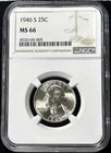 1946-S Washington Quarter NGC MS66