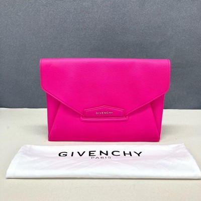 GIVENCHY Clutch Tasche rosa mit Aufbewahrungstasche a
