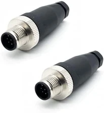 Industrial circular connector male plug adapter sensor wire