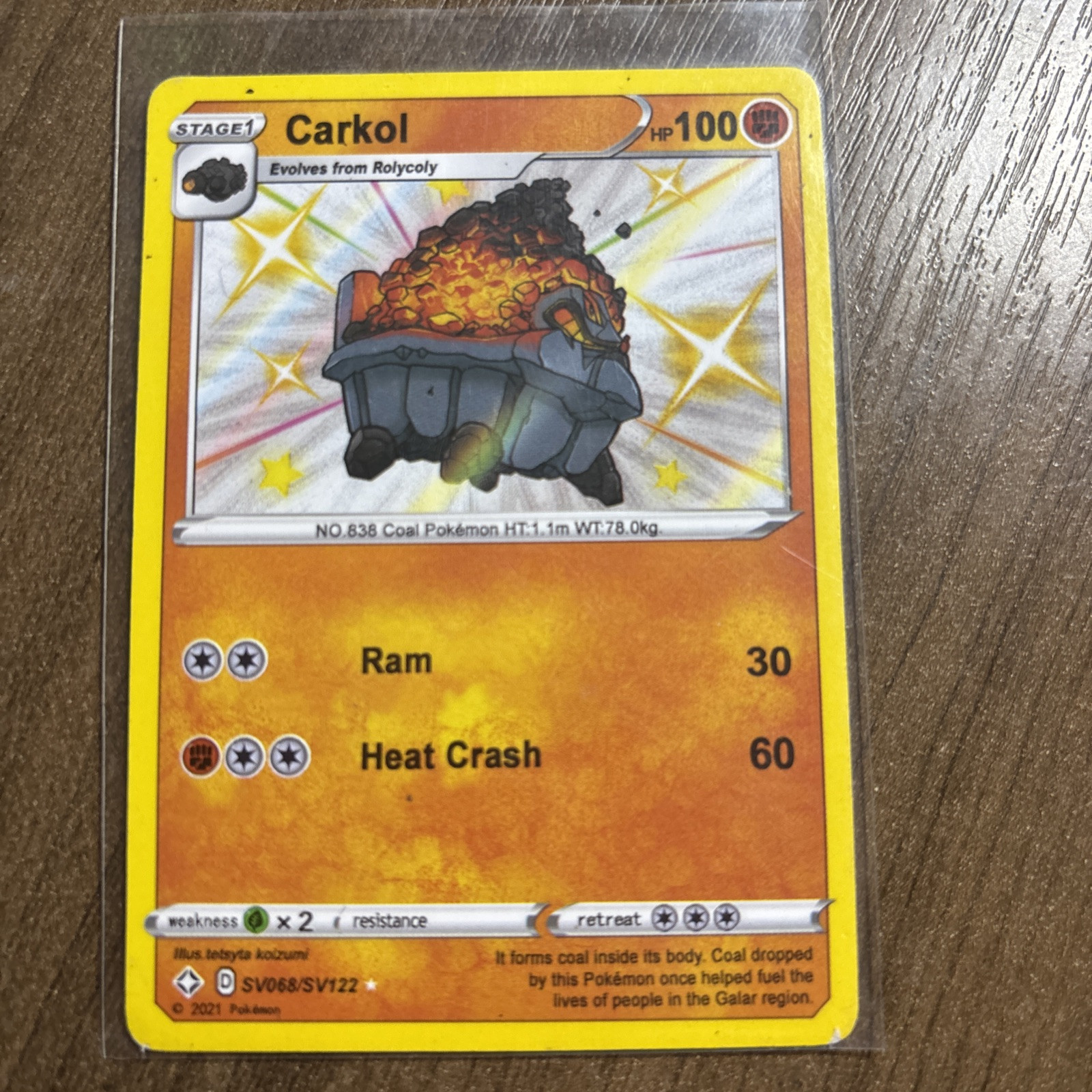 POKEMON TCG CARKOL SV068/SV122 SWSH SHINING FATES SHINEY RARE!!