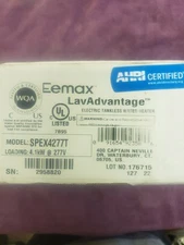 NEW  Eemax SPEX4277T LavAdvantage Thermostatic Elec Tankless Water Heater