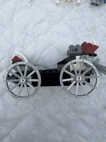 LEGO CASTLE 7092 SKELETONS' PRISON CARRIAGE INCOMPLETE 1 KNIGHT 1 WHITE HORSE