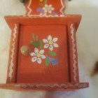 Vintage German wood folk art miniature grandfather clock  Linden Blackforest — photo 10