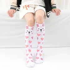 Children warmer ankle short lovely socks Cartoon Cute Kids Girl Knee High Socks