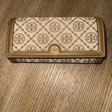 New Tory Burch T Monogram Jacquard Wallet Crossbody Clutch Purse  $225