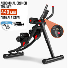 Foldable Ab Machine, Ab Workout Equipment Abdominal Trainer Fitness LCD