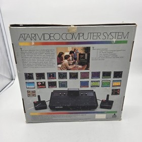 Atari CX2600A w Vader Box Manuals Registration 2x Joystick Controllers Bundle