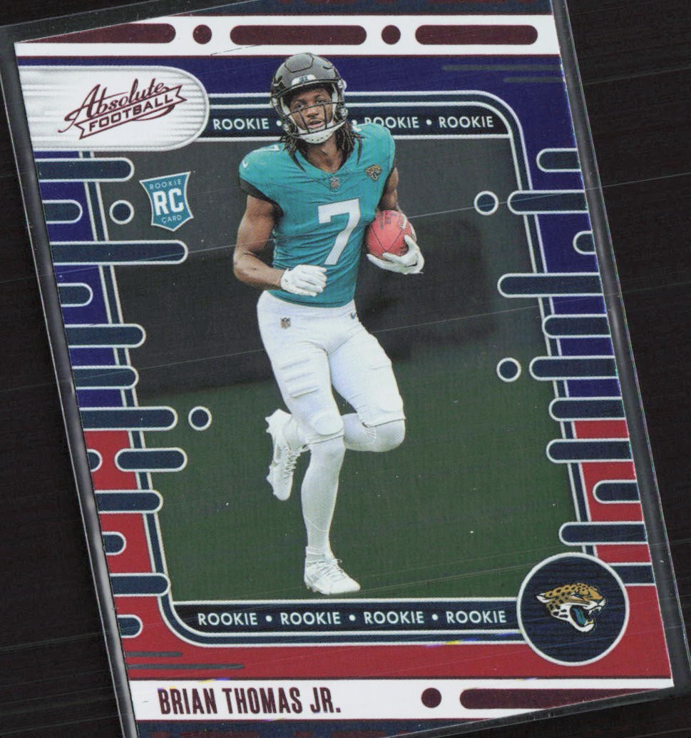 2024 Panini Absolute #123 Brian Thomas Jr. Red and Blue RC (A3)
