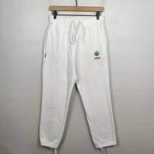 Wacko Maria Guilty Parties High Times Sweatpants Mens XXL (Fits Medium) White