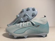 Puma Ultra Match 5 FG AG Soccer Cleats White Teal Women's Size 9.5 108640-01