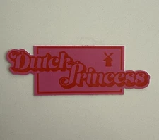 Dutch Bros • Very Rare • Pink Dutch Princess Grand Opening Sticker • Collectible