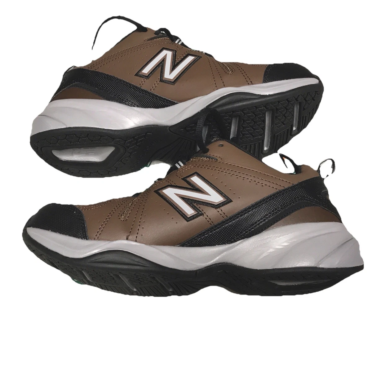 NIB New Balance Men\'s 608v4 Dk Brown Suede & Green Athletic Training Sneakers 9 New Balance 608v4 Brown | eBay main image 3