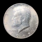 1965 Kennedy Half Dollar 40% Silver US Mint JFK 50c Coin - Sharp Details - AU