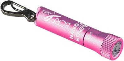 Streamlight BCRF Nano Light® II Miniature Keychain LED Flashlight Pink 73022