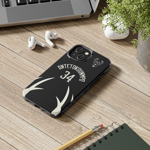 Giannis Antetokounmpo Milwaukee Bucks - Basketball iPhone und Samsung Hülle schwarz - Bild 13 von 43