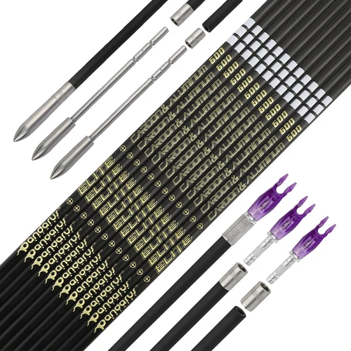 12X Ejes de Flechas de Aluminio de Carbono 0,001" ID3,2 mm Insertos Lechas Arco Objetivo ELITE - Imagen 1 de 24