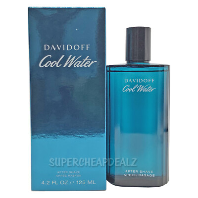 #ad Cool Water by Davidoff for Men 4.2 oz After Shave Splash NEW 100% AUTHENTIC $21.49
