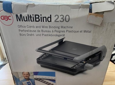 Rilegatrice GBC MultiBind 230 - Per Rilegatura A Spirale E Anelli, Formati A4/A5