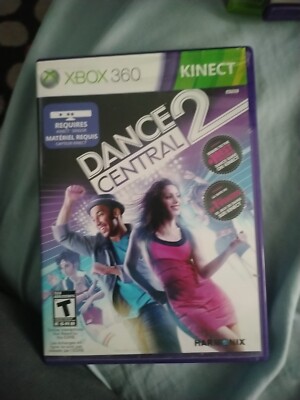 Dance Central 2 Xbox 360 Game with Case and Manual