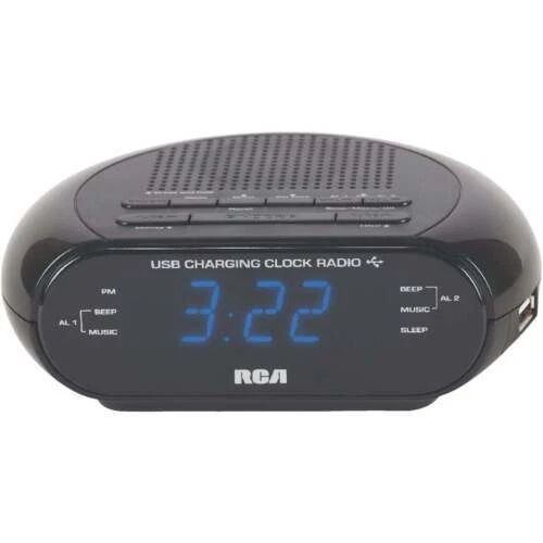 RCA Portable AM/FM Clock Radios