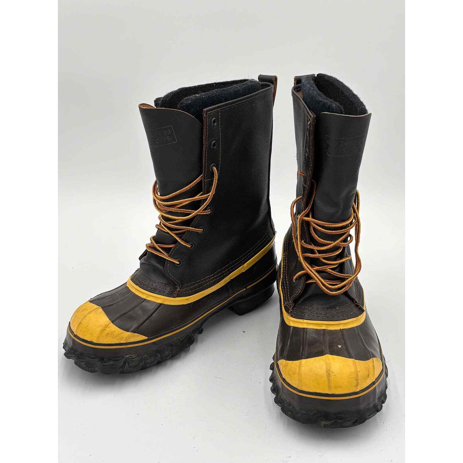 La Crosse Vintage Safety Boots Steel Toe Insulated Leather Rubber Lace