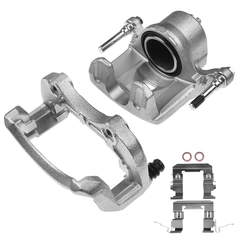 2 передних тормозных суппорта с кронштейном для Nissan Versa 07-12 Tiida 12-16 куб 1,8 л - Изображение 2 из 4