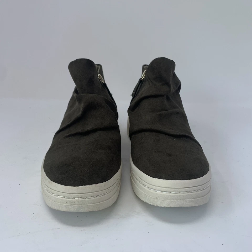 Dr. Scholl's Energy H6654F1 Tenis Mujer 8.5M Verde Oliva Cremallera Lateral Zapatos 0740 Foto 4 de 4