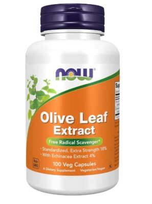 NOW FOODS Olive Leaf Extract Extra Strength - 100 Veg Capsules