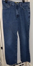 Real Ranch Wear Jeans Blue Lower Rise Rleaxed Fit Bootcut Cowboy Tag 34X32