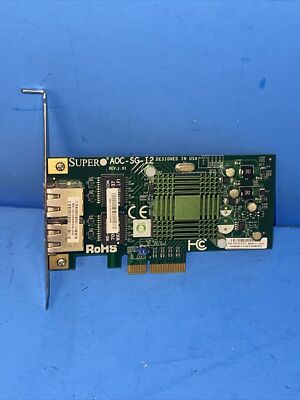 SUPERMICRO AOC-SG-I2  Dual Port 2x 1GbE Ethernet LAN PCIe