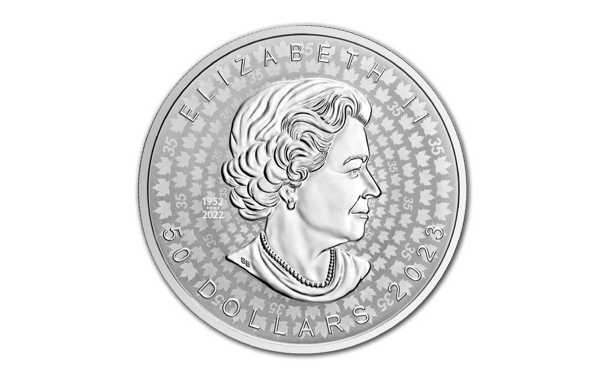 2023 $50 Canada 5oz Silver Maple Leaf 35th Anniv UHR NGC PF70 UCAM