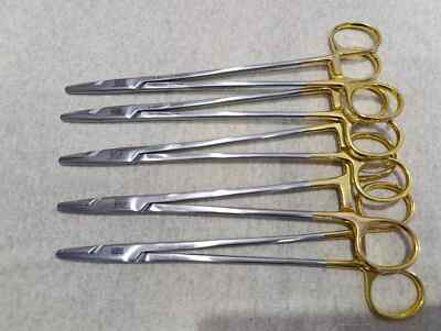 Lot Of 5 V. Mueller SU16061 Mayo-Hegar TC Vital Needle Holders 7 Length