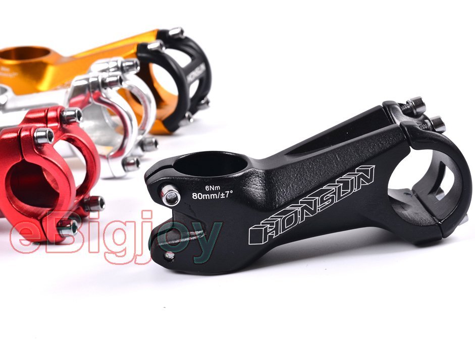 XC Bike Stem MTB Mountain Bicycle Stems 28.6*31.8*80MM 7 Degree 3D