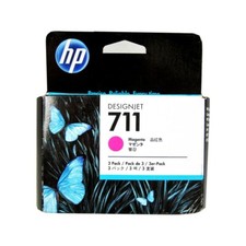 3PK Genuine HP 711 29ml Magenta Designerjet T100 24-in T525 24-inT520 24-inT520