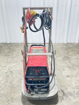 LINCOLN INVERTEC V350-PRO 1 OR 3PH MULTIPROCESOR WELDER W/ ROLLING CART 350A 34V