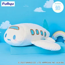 Cinnamoroll Drawing Cinnamon Big Plush 11.8" Big Airplane Sanrio FuRyu 2022