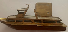 Jacht Kronberg - własna konstrukcja - 1,96 kg - mosiądz / drewno około 1950 - 34 cm
