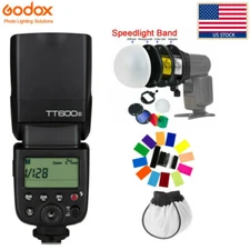 US Godox 2.4G HSS GN60 TT600S Camera Flash Speedlite for Sony+Speedlight Band