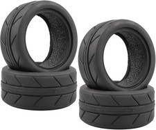4pcs Soft Rubber Tires Set With Foam For 110 Rc On Road Cars Width 28mm26mm 4pcs Soft Rubber Tires Set With Foam For 110 Rc On Road Cars Width 28mm26mm