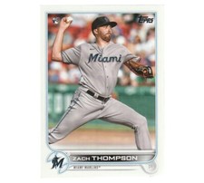 2022 TOPPS Zach Thompson #227  Baseball Rookie Miami Marlins RC
