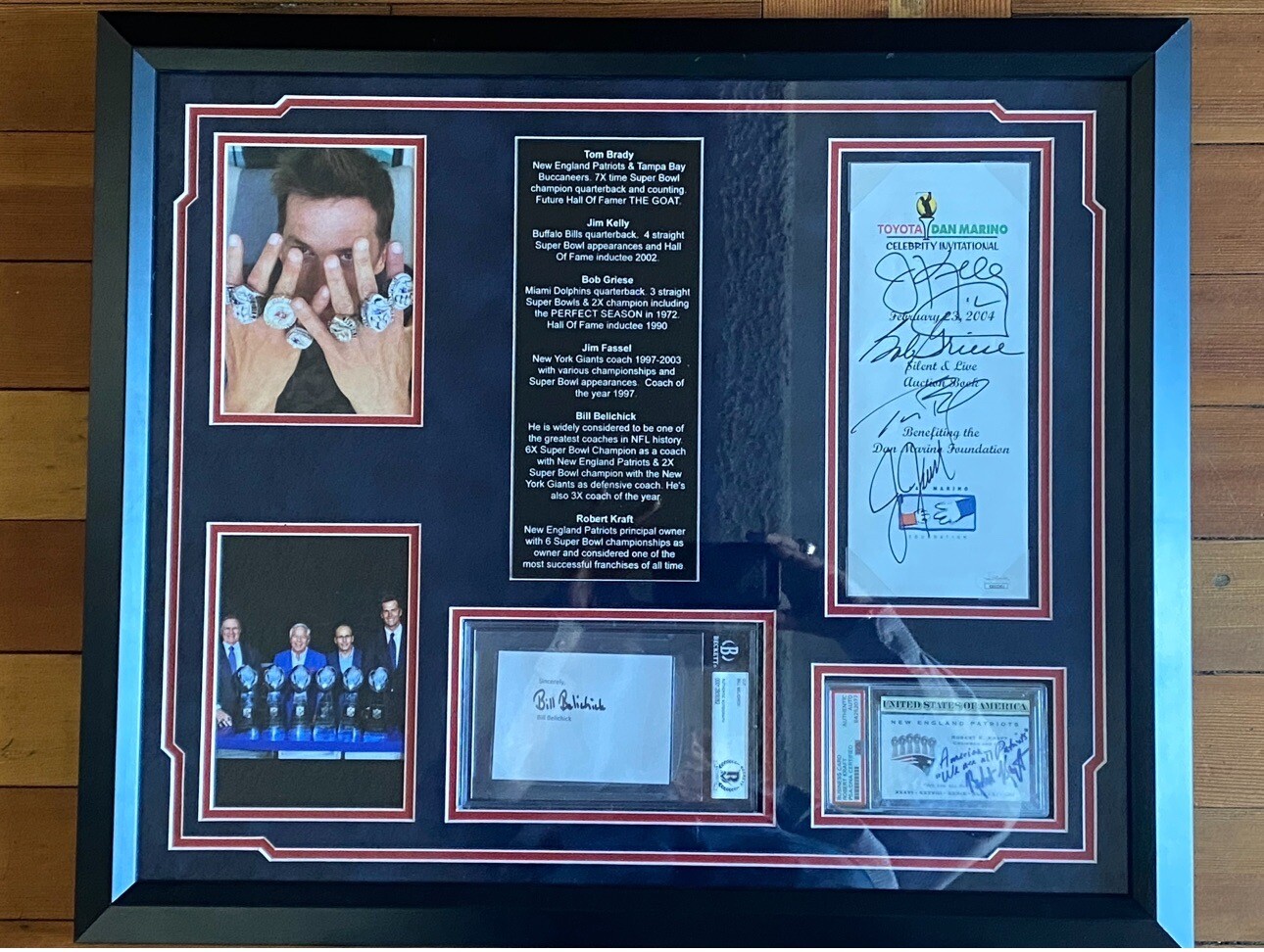 Tom Brady Autographed Signed collage 