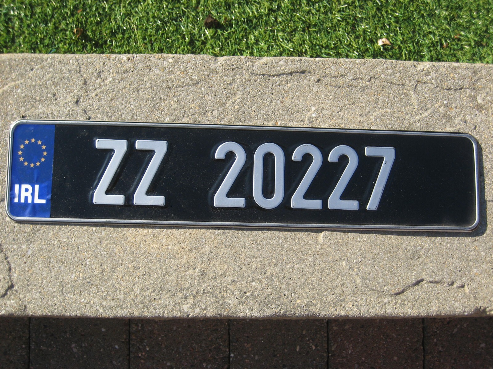 IRELAND DUBLIN EUROSTARS TEMPORARY 2000s # ZZ20227 (2) LICENCE PLATE