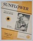 Sunflower by Mack David Piano Sheet Music, Bob Dyer 1948