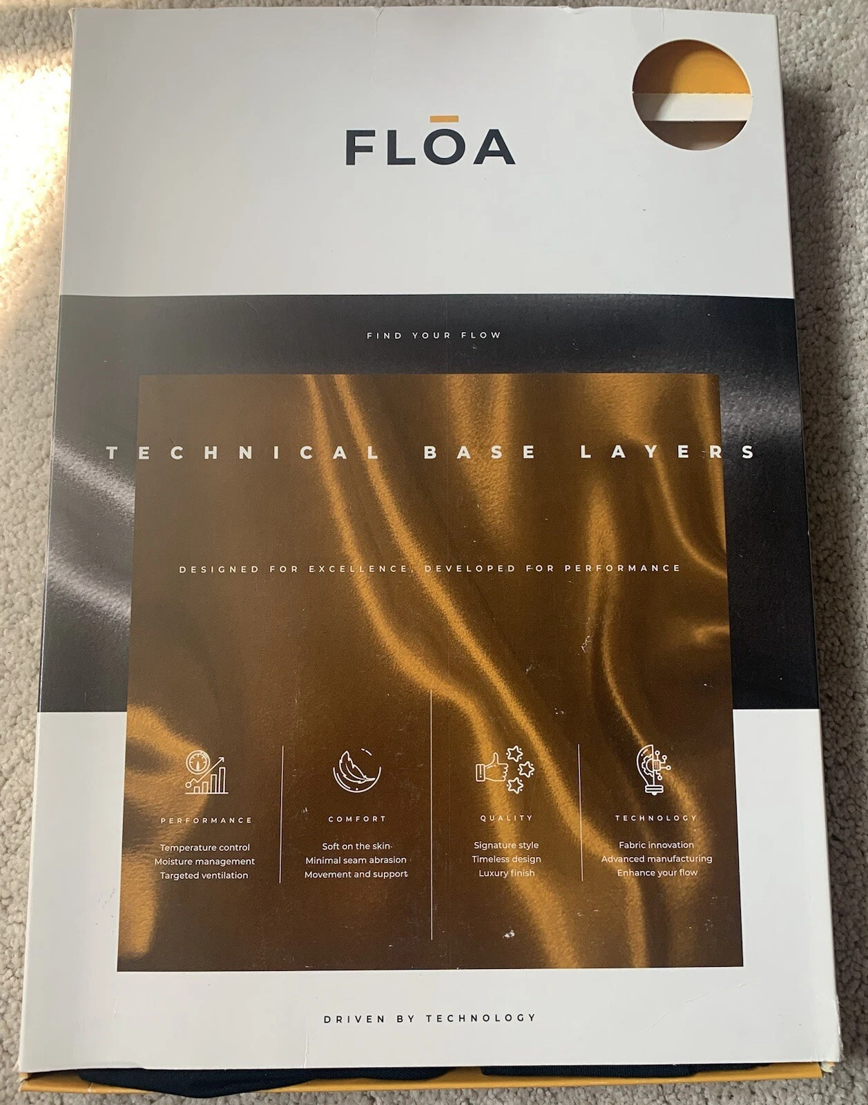Top Quality Floa Base Layer Mens Full Length Bottoms Size L White New RRP £95