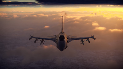 Aircraft general dynamics f16 fighting falcon Custom Gaming Mat Desk 5027